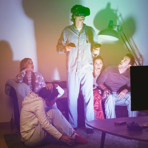 A corporate team celebrating their victory in the spy-themed escape room, with expressions of triumph and camaraderie.