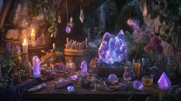Guests exploring a whimsically decorated room with magical elements, drawing them into the fantasy.